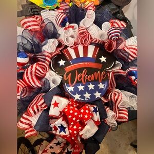 2 handmade wreaths $50 for both